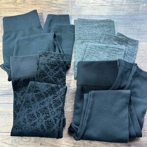 Mixed Black & Gray Legging Bundle - 5 Pairs